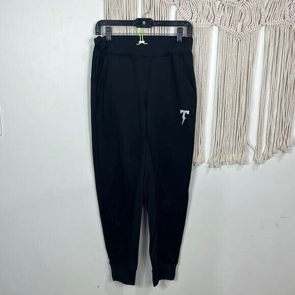 Mens Tackma Black Jogger Sweatpants Size Small tech pull on activewear - Picture 1 of 3